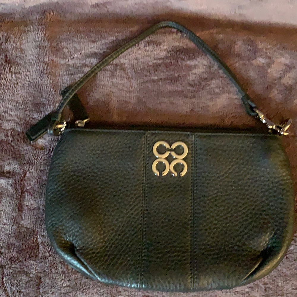 Coach Black Leather Wristlet